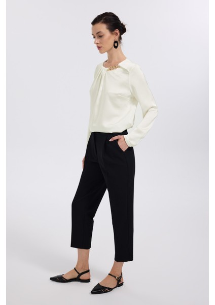 Kadın Beş Cep Yüksek Bel Pantolon 4067 Siyah fiyatları