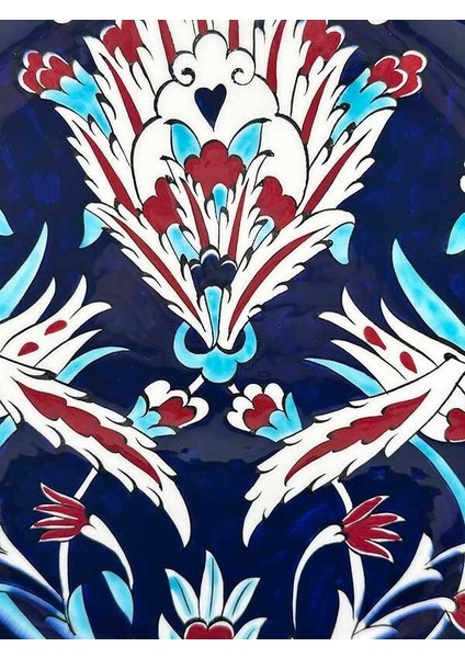 Kültürel Miras, Lale ve Hatayi Motifli El Yapımı Iznik Çini Tabak fiyatları