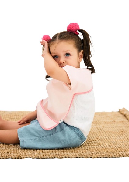 Kısa Kollu Su Geçirmez Bebek Mama ve Oyun Önlüğü modelleri