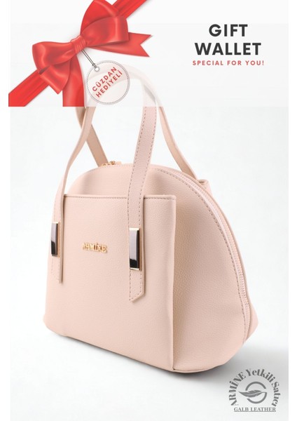 Orijinal Armine Günlük Kullanıma Uygun Premium Kalite Kadın Omuz Çantası Krem +1 344