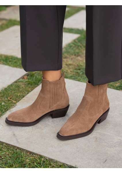 Konate Camel Süet Hakiki Deri Bot