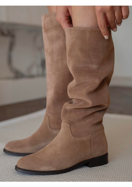 Sefora Camel Süet Hakiki Deri Çizme fiyatları