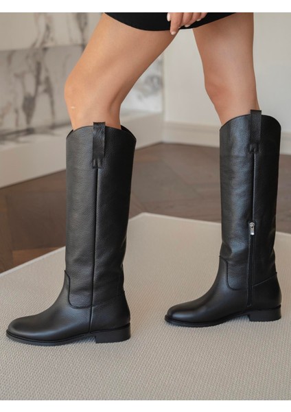 Dolberg Siyah Hakiki Deri Çizme fırsatları