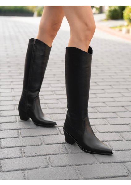 Arnold Siyah Hakiki Deri Çizme modelleri