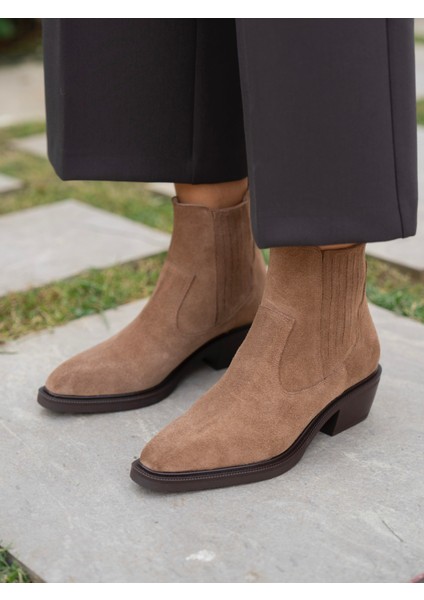 Konate Camel Süet Hakiki Deri Bot