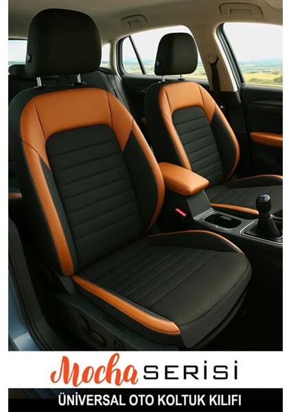 Renault Duster I (Facelift 2013) 1.5 Dci (85 Hp) 2019 Uyumlu Formi Serisi Taba Oto Kılıfı Tam Set