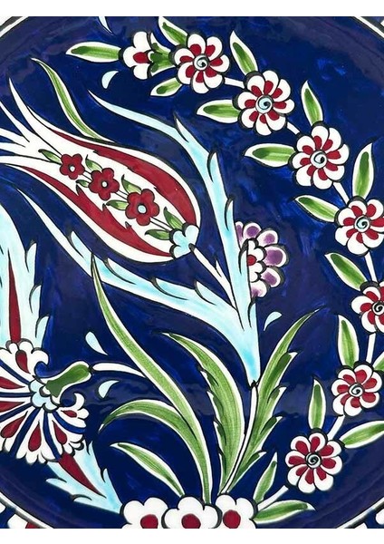 Kurumsal Hediye, Lale ve Karanfil Motifli Iznik Çini Tabak fiyatları