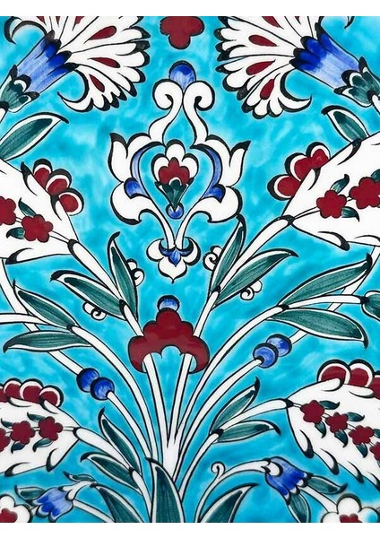 Hatayi ve Karanfil Desenli 25CM Iznik Çini Tabak fiyatları