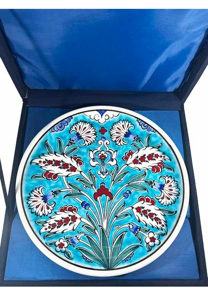 Hatayi ve Karanfil Desenli 25CM Iznik Çini Tabak modelleri