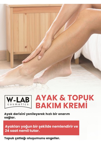 Kozmetik Ayak Topuk Bakım Kremi 100 ml ve W-Lab Kozmetik Ayak Tırnak Bakım Spreyi 100 ml indirimleri