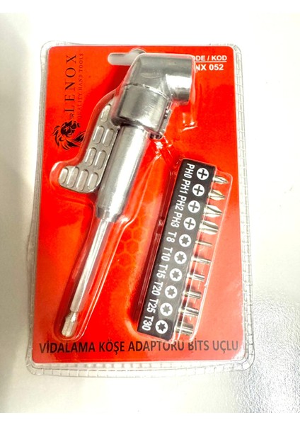 Vidalama Köşe Adaptörü Bits Uçlu