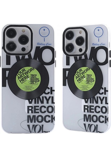 iPhone 14 Pro Kılıf Apollo Magneticsafe Desenli Kapak - Apollo Şeffaf - 5