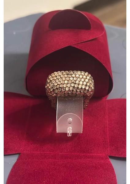 1 Adet Kahverengi Kristal Taşlı Zikirmatik - Yüzük Tesbih Zikir Matik Namaz Zikir fiyatları