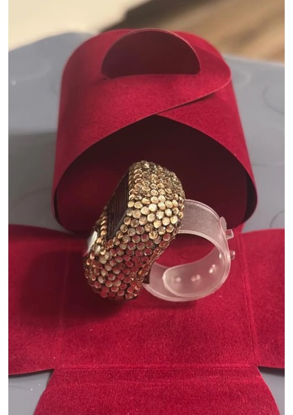 1 Adet Kahverengi Kristal Taşlı Zikirmatik - Yüzük Tesbih Zikir Matik Namaz Zikir modelleri