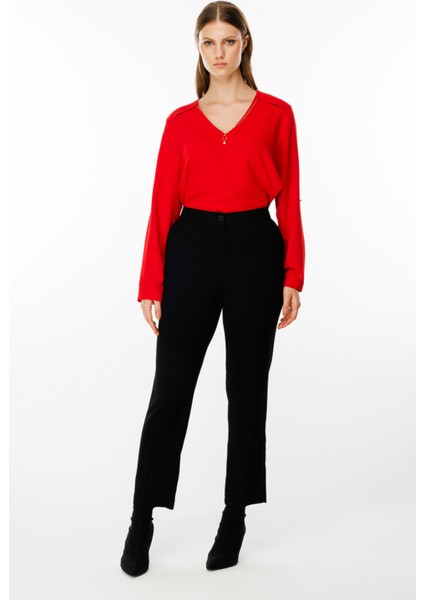 Kadın Büyük Beden Dar Paça Pantolon 1683 Siyah fiyatları