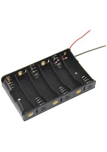 6 Lı Pil Kutusu Yan Yana (Aa)