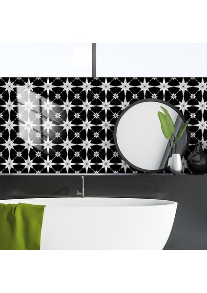 Mutfak Tezgah Arası Kaplama 60CM x 100CM Desenli Yapışkanlı Folyo Fayans Masa Dolap Kaplama Sticker modelleri