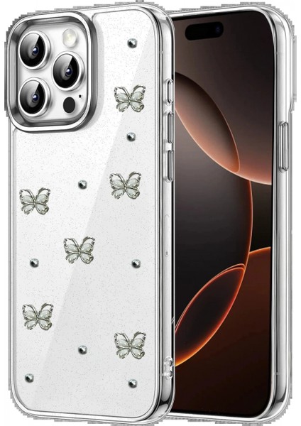 Apple iPhone 15 Pro Max Fiyonk Desenli Kapak - Desen 1