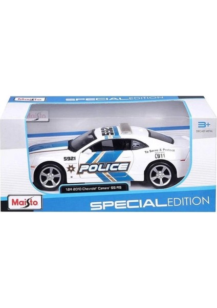 Bfs MAY32108 Maisto 1:24 2010 Model Chevrolet Camaro Ss Rs Police Model Araba -Necotoys