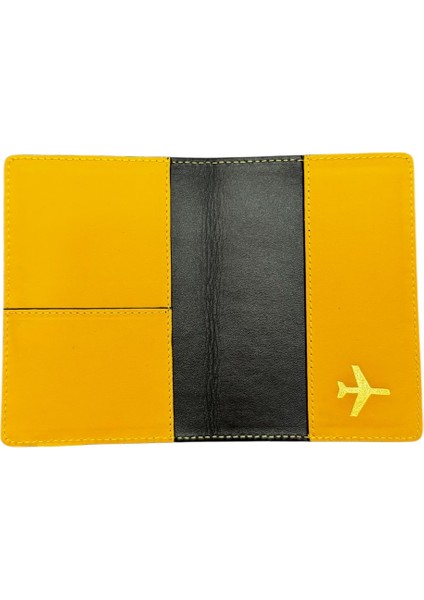 Harf Tasarımlı Deri Pasaport Kılıfı V fiyatları