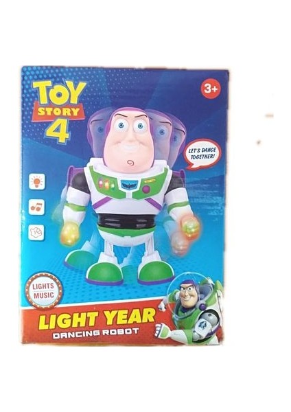 Vitrin Dolusu Toy Story Buzz Lightyear Oyuncak Hikayesi 4 Işık ve Ses Robotuy