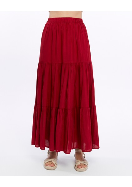 Kırmızı Uzun Etek-Anabel modelleri