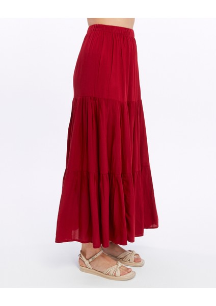 Kırmızı Uzun Etek-Anabel fırsatları