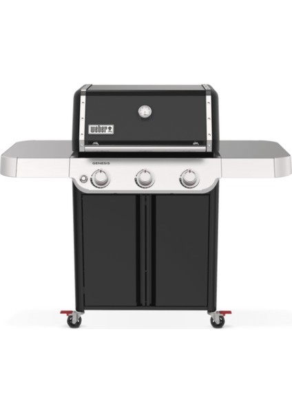 Genesis® E-315 Siyah Gazlı Barbekü – 3 Brülör, Geniş Pişirme Alanı