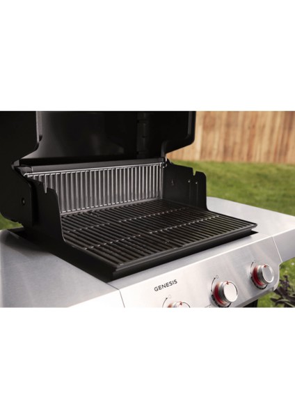 Genesis® E-315 Siyah Gazlı Barbekü – 3 Brülör, Geniş Pişirme Alanı fırsatları