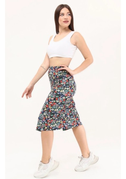 Beli Lastikli Selanik Kumaş Kalem Etek modelleri