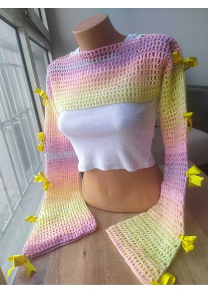 File Desen Kurdeleli Bahar Bolero Handmade