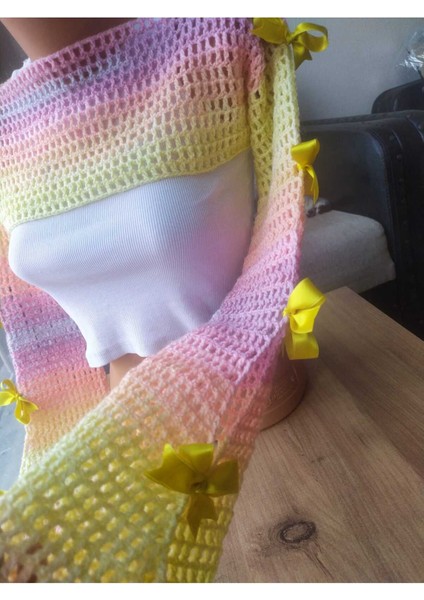 File Desen Kurdeleli Bahar Bolero Handmade fiyatları