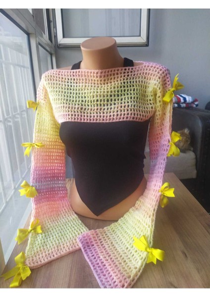 File Desen Kurdeleli Bahar Bolero Handmade