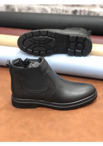 Hakiki Deri Ortopedik Büyük Numara 45-46-47 Kürklü Kışlık Erkek Bot fırsatları