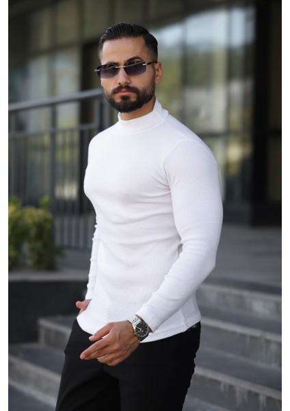 3'lü Paket Yarım Boğazlı Erkek Kazak modelleri