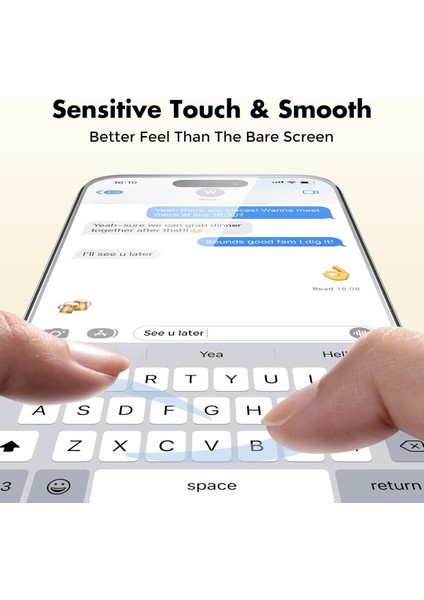 3 Adet iPhone 16 Uyumlu Temperli Cam Ekran Koruyucu Kırılmaz Cam (3 Adet) fiyatları