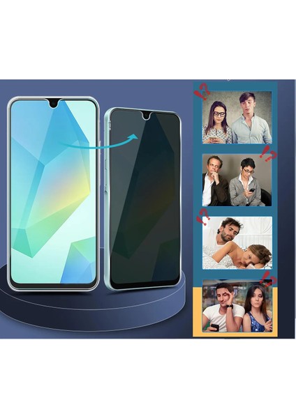 Samsung Galaxy A16 Hayalet Ekran Koruyucu 9h Tam Uyumlu Gizleyen Kırılmaz Cam modelleri