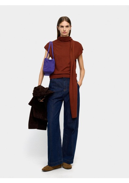 Boyun Bağlı Örme Yelek modelleri