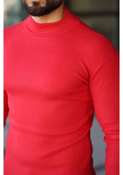 3'lü Paket Yarım Boğazlı Erkek Kazak modelleri