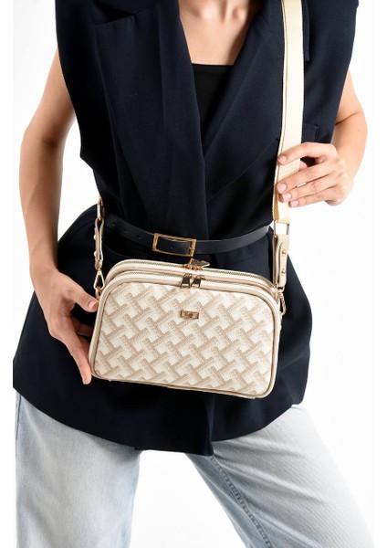 ,çok Gözlü ,ayarlanabilir Askılı,bayan Çapraz Çantası