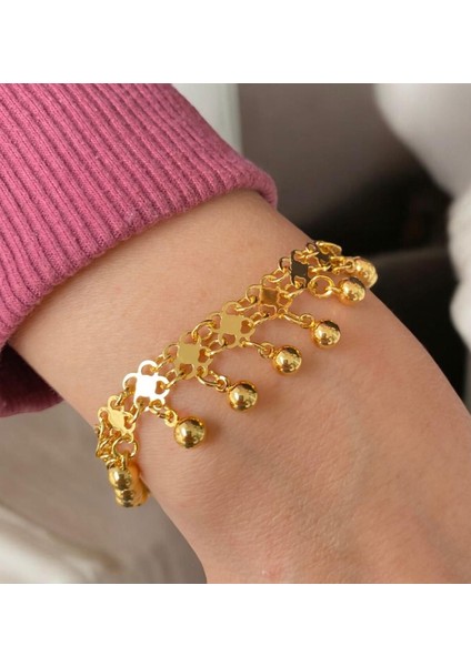 22 Ayar Altın Kaplama Çok Şık Bileklik Garantili ve Kuyumcu Kalitesinde