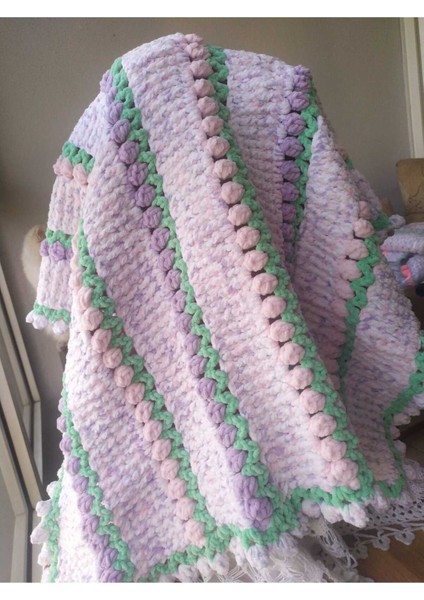 Bahar Bahçesi Laleli Kadife Bebek Battaniyesi fiyatları