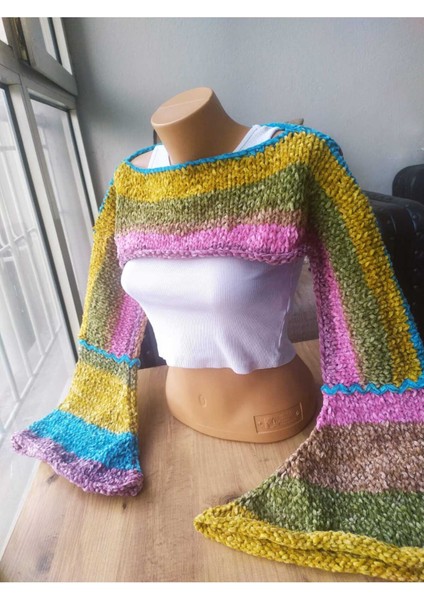 Mevsimlik Kadife Bolero Handmade fırsatları
