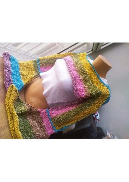 Mevsimlik Kadife Bolero Handmade