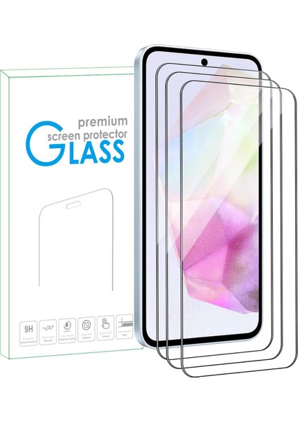 3 Adet Samsung Galaxy A16 Uyumlu Ekran Koruyucu Kırılmaz Cam 9h Temperli Cam 3 Adet