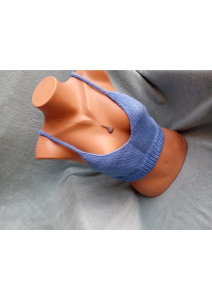 Vip Handmade Mavi Crop Top Büstiyer fırsatları