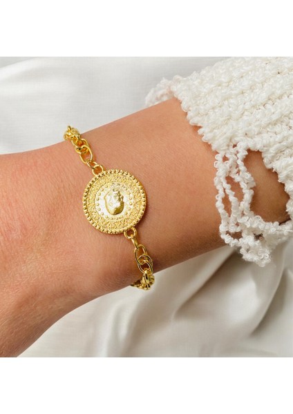 Ziynetli Bileklik Süs Ziynet Takılı Bileklik, Kral Zincirli Bileklik, Ziynet Bilezik