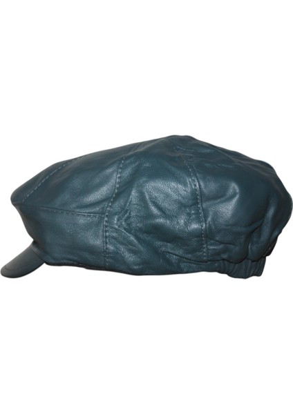 Hakiki Deri Kasket Şapka Erkek Yeşil Rengi HAKIKIDERIYEŞILKASKET11 indirimleri