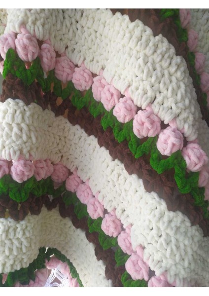 Kış Bahçesi Laleli Kadife Bebek Battaniyesi fiyatları