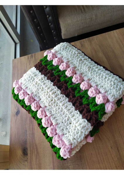 Kış Bahçesi Laleli Kadife Bebek Battaniyesi indirimleri